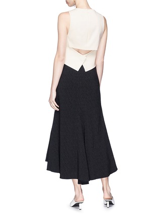 Figure View - Click To Enlarge - TIBI - Cutout back sleeveless cropped top
