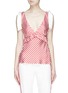 Main View - Click To Enlarge - MAGGIE MARILYN - 'Diana' ruffle silk satin camisole top