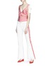 Figure View - Click To Enlarge - MAGGIE MARILYN - 'Game Changer' contrast stripe pants