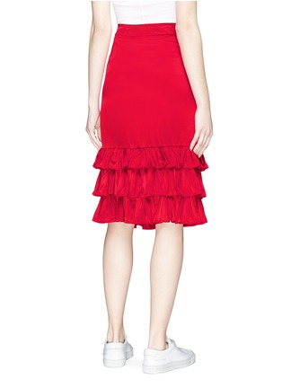 Back View - Click To Enlarge - MAGGIE MARILYN - 'Bili Mac' tiered ruffle silk skirt