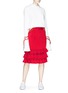 Figure View - Click To Enlarge - MAGGIE MARILYN - 'Bili Mac' tiered ruffle silk skirt