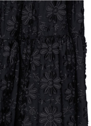 Detail View - Click To Enlarge - CO - Belted floral embroidered maxi skirt