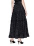 Back View - Click To Enlarge - CO - Belted floral embroidered maxi skirt