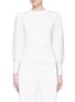 Main View - Click To Enlarge - CO - Faux pearl cable knit sleeve wool-cashmere sweater