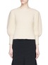 Main View - Click To Enlarge - CO - Balloon sleeve rib knit sweater
