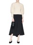 Figure View - Click To Enlarge - CO - Balloon sleeve rib knit sweater