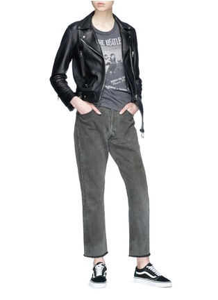 Figure View - Click To Enlarge - ICONS - Reconstructed cropped slim slouch jeans
