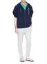 Figure View - Click To Enlarge - VILEBREQUIN - 'Palatin' contrast sleeve polo shirt