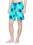 Figure View - Click To Enlarge - VILEBREQUIN - 'Okoa' turtle print swim shorts