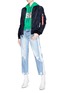 Figure View - Click To Enlarge - 73354 - 'L-2B' ribbon lace-up back flight jacket
