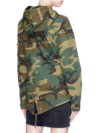 Back View - Click To Enlarge - 73354 - 'Swoop' camouflage print fishtail field jacket