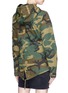 Back View - Click To Enlarge - 73354 - 'Swoop' camouflage print fishtail field jacket