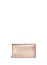 Back View - Click To Enlarge - VALENTINO GARAVANI - 'Rockstud' leather flap clutch