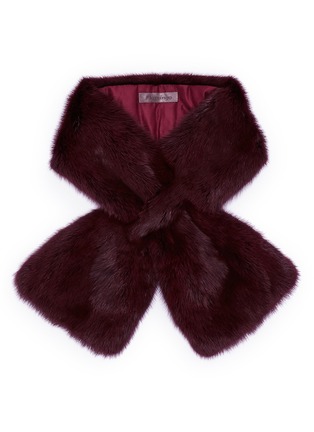 Main View - Click To Enlarge - FLAMINGO - Mink fur scarf