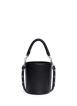 Back View - Click To Enlarge - PEDDER RED - x KYE stud leather bucket bag