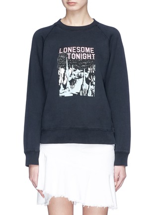 Main View - Click To Enlarge - 74017 - 'Lonesome Tonight' graphic print sweatshirt