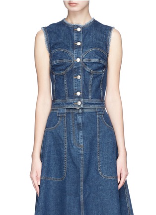 Main View - Click To Enlarge - 74017 - Sleeveless denim top