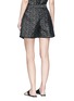 Back View - Click To Enlarge - VICTORIA, VICTORIA BECKHAM - Line jacquard pleated shorts