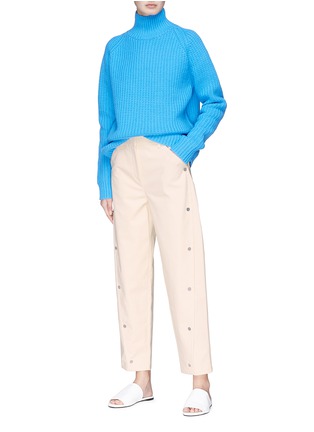 Figure View - Click To Enlarge - VICTORIA, VICTORIA BECKHAM - Snap button cropped pants