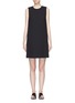 Main View - Click To Enlarge - VICTORIA, VICTORIA BECKHAM - Strass embellished outseam suiting dress