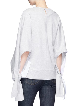 Back View - Click To Enlarge - VICTORIA, VICTORIA BECKHAM - Tie cuff long sleeve T-shirt