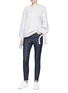 Figure View - Click To Enlarge - VICTORIA, VICTORIA BECKHAM - Tie cuff long sleeve T-shirt