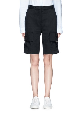 Main View - Click To Enlarge - VICTORIA, VICTORIA BECKHAM - Cargo pocket twill shorts