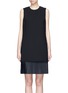 Main View - Click To Enlarge - VICTORIA, VICTORIA BECKHAM - Pleated hem suiting dress