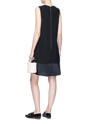 Figure View - Click To Enlarge - VICTORIA, VICTORIA BECKHAM - Pleated hem suiting dress
