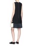 Figure View - Click To Enlarge - VICTORIA, VICTORIA BECKHAM - Pleated hem suiting dress