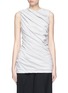 Main View - Click To Enlarge - VICTORIA, VICTORIA BECKHAM - Asymmetric ruched sleeveless jersey top