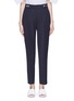 Main View - Click To Enlarge - VICTORIA, VICTORIA BECKHAM - Hook-and-eye waist cropped wool twill pants