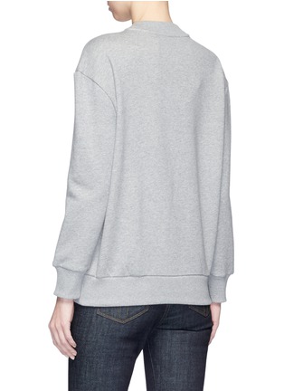 Back View - Click To Enlarge - VICTORIA, VICTORIA BECKHAM - Tiger and floral patch sweatshirt