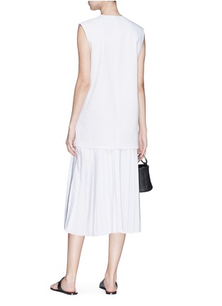Figure View - Click To Enlarge - VICTORIA, VICTORIA BECKHAM - Pleated panel midi dress