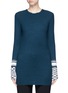 Main View - Click To Enlarge - VICTORIA, VICTORIA BECKHAM - Marled cuff rib knit sweater