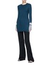 Figure View - Click To Enlarge - VICTORIA, VICTORIA BECKHAM - Marled cuff rib knit sweater