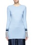 Main View - Click To Enlarge - VICTORIA, VICTORIA BECKHAM - Marled cuff rib knit sweater