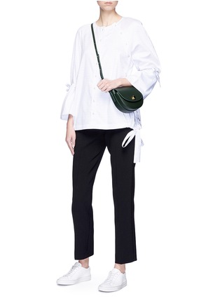 Figure View - Click To Enlarge - VICTORIA, VICTORIA BECKHAM - Cropped straight leg suiting pants