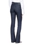 Back View - Click To Enlarge - VICTORIA, VICTORIA BECKHAM - Whipstitch waistband slim flared jeans