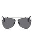 Main View - Click To Enlarge - ALEXANDER MCQUEEN - 'Piercing' metal angular sunglasses