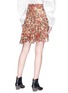 Back View - Click To Enlarge - ISABEL MARANT - 'Ferna' floral print crepe mini wrap dress