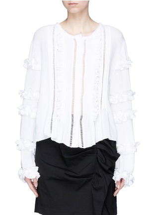 Main View - Click To Enlarge - ISABEL MARANT - 'Cosmos' ruffle trim blouse
