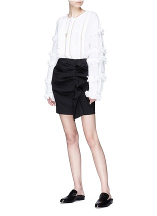 Figure View - Click To Enlarge - ISABEL MARANT - 'Cosmos' ruffle trim blouse