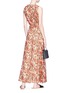 Figure View - Click To Enlarge - ISABEL MARANT - 'Flessy' floral print crepe mock wrap maxi dress