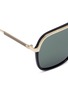 Detail View - Click To Enlarge - GUCCI - Metal rim acetate aviator sunglasses