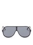 Main View - Click To Enlarge - GUCCI - Metal temple acetate aviator sunglasses
