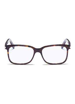 Main View - Click To Enlarge - SAINT LAURENT - Tortoiseshell acetate square optical glasses