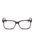 Main View - Click To Enlarge - SAINT LAURENT - Tortoiseshell acetate square optical glasses