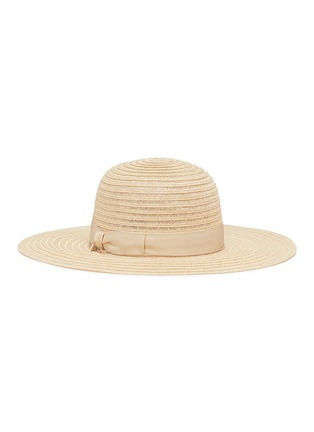 Main View - Click To Enlarge - BORSALINO - 'Pamela' grosgrain bow hemp straw panama hat