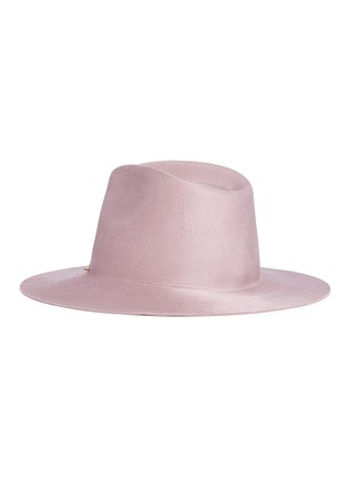 Figure View - Click To Enlarge - JANESSA LEONÉ - 'Hannah' wool felt fedora hat